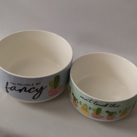 Set of Two Cactus Planters, Fine Porcelain Made by Ciroa, Never-used Condition - Picture 4 of 6